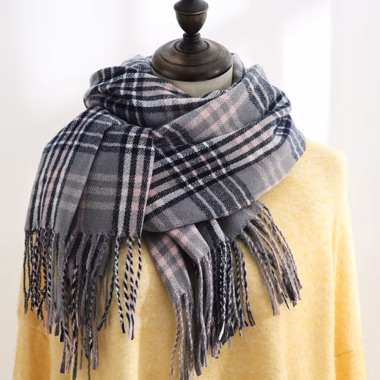 Wholesale Classic Winter Warm Chunky 100% Merino Wool Long Scarf for Ladies