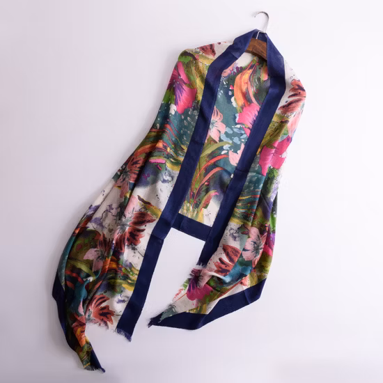 High Quality Custom Printing Wool Cashmere Scarf Shawls
